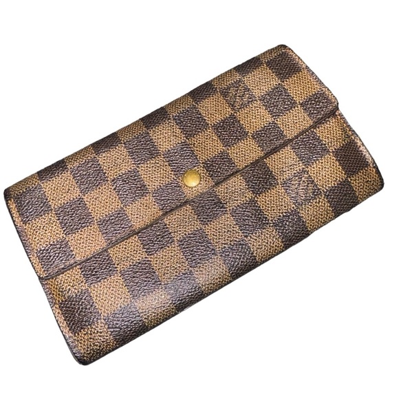 Louis Vuitton LV Damier Ebene Full Size Wallet - Picture 1 of 2